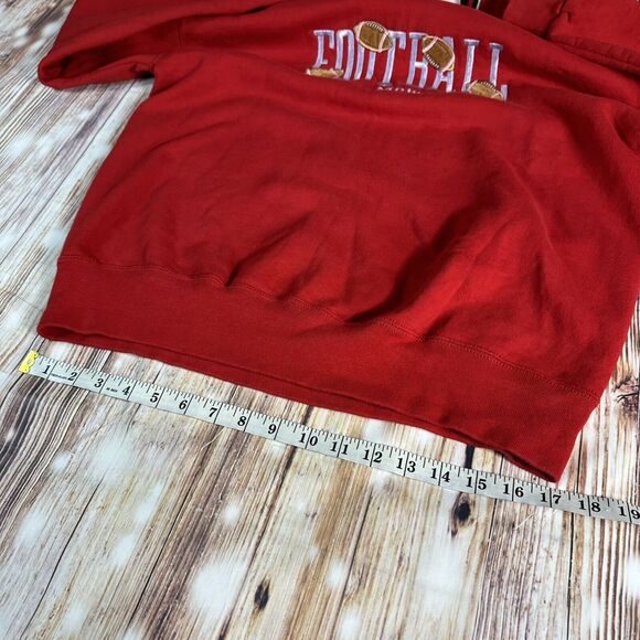 Vintage 90s Sz Large Embroidered FOOTBALL MOM Grandma Sweatshirt Top Made in USA - Picture 7 of 14
